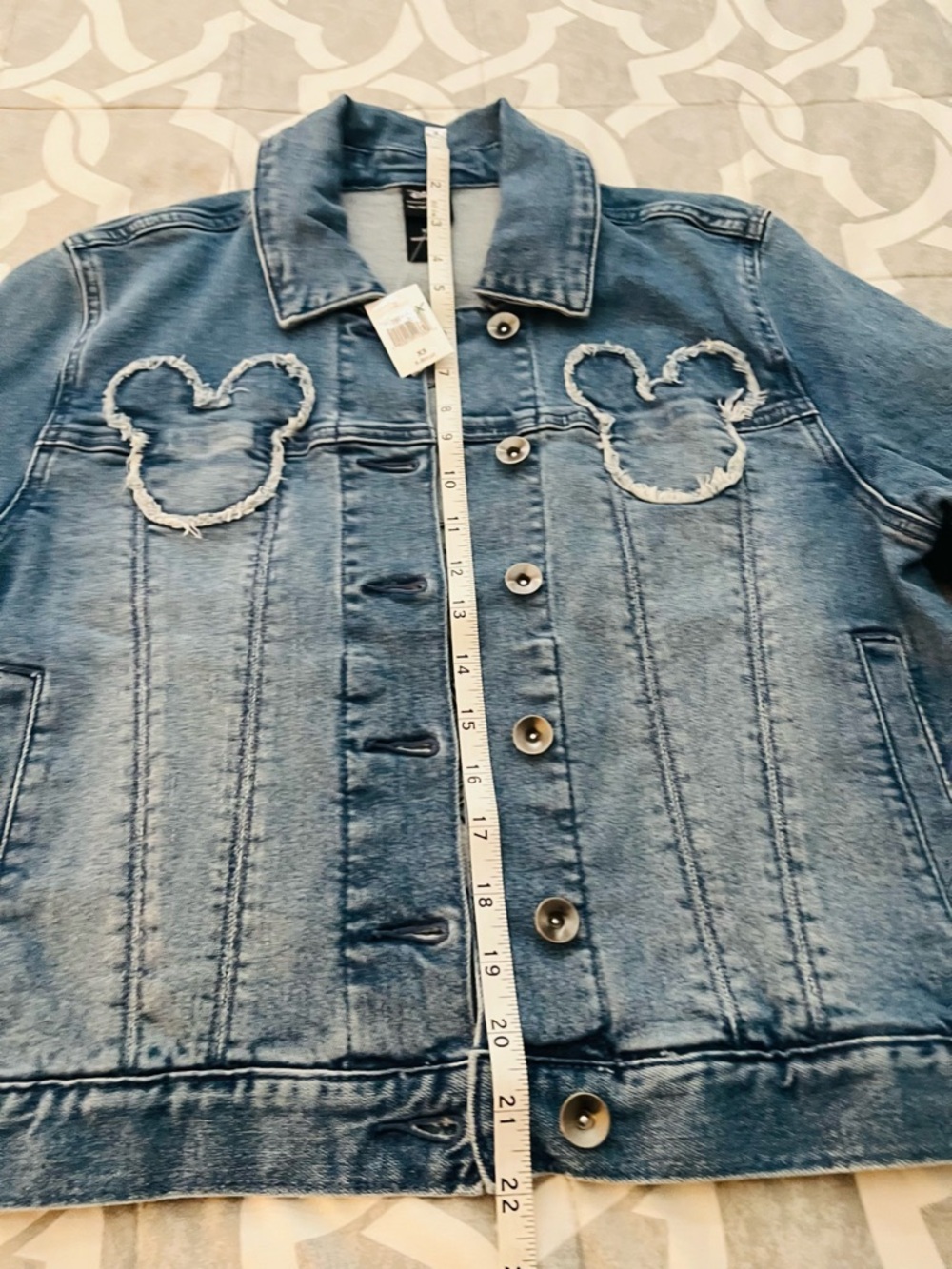 Disney Mickey Mouse Blue Denim Jacket NWT - Picture 7 of 8